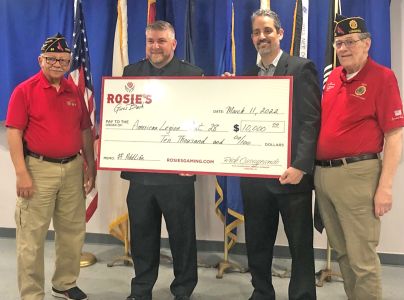 $10,000 American Legion Post 28 Check Donation