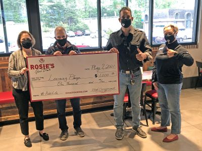 Rosie's in Dumfries $1,000 Bassette Elementary Donation