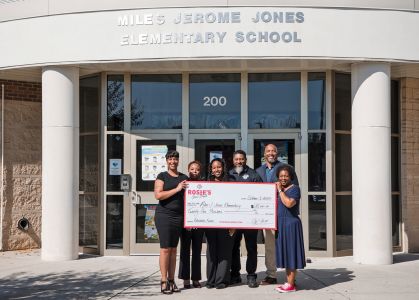 $25,000 Miles Jones Elementary Donation