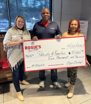 $5,000 Patriots 4 Families Donation