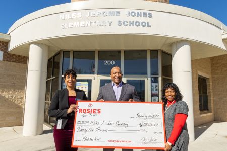 $25,000 Miles Jones Elementary Donation 