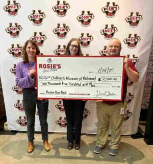 $2,500 Children’s Museum of Richmond Donation