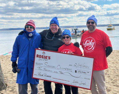 $10,000 Sponsor during Polar Plunge supporting Special Olympics