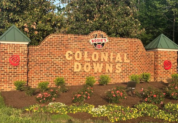 Colonial Downs Brick Sign