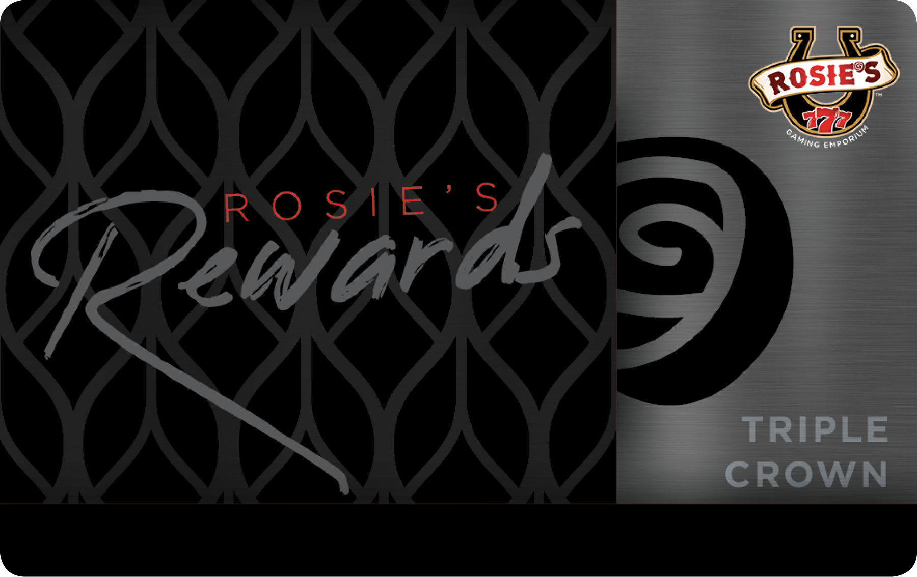 Rosies Triple Crown Rewards Card