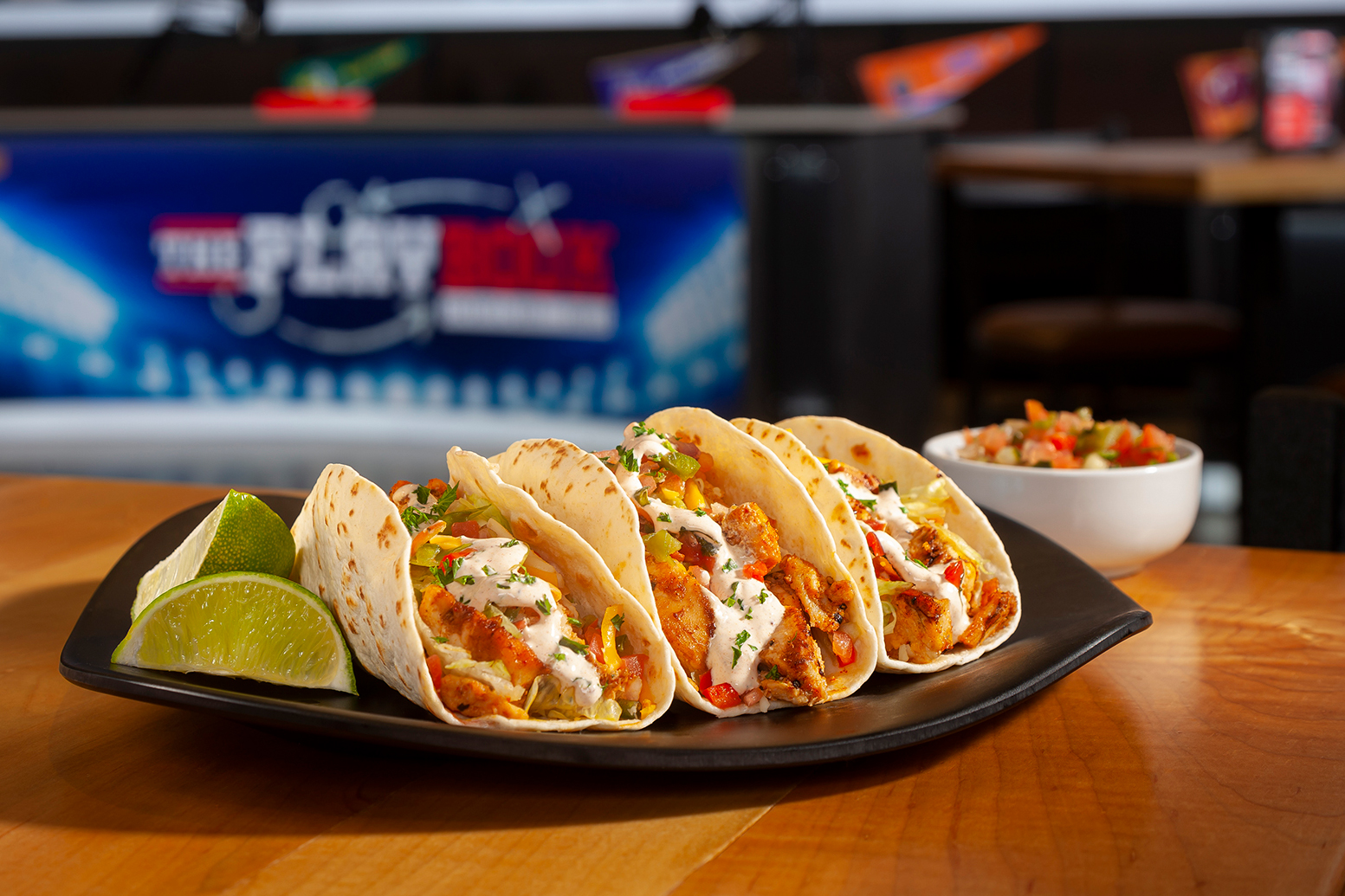 Tacos at The Playbook Sports Bar + Grill in Richmond, VA