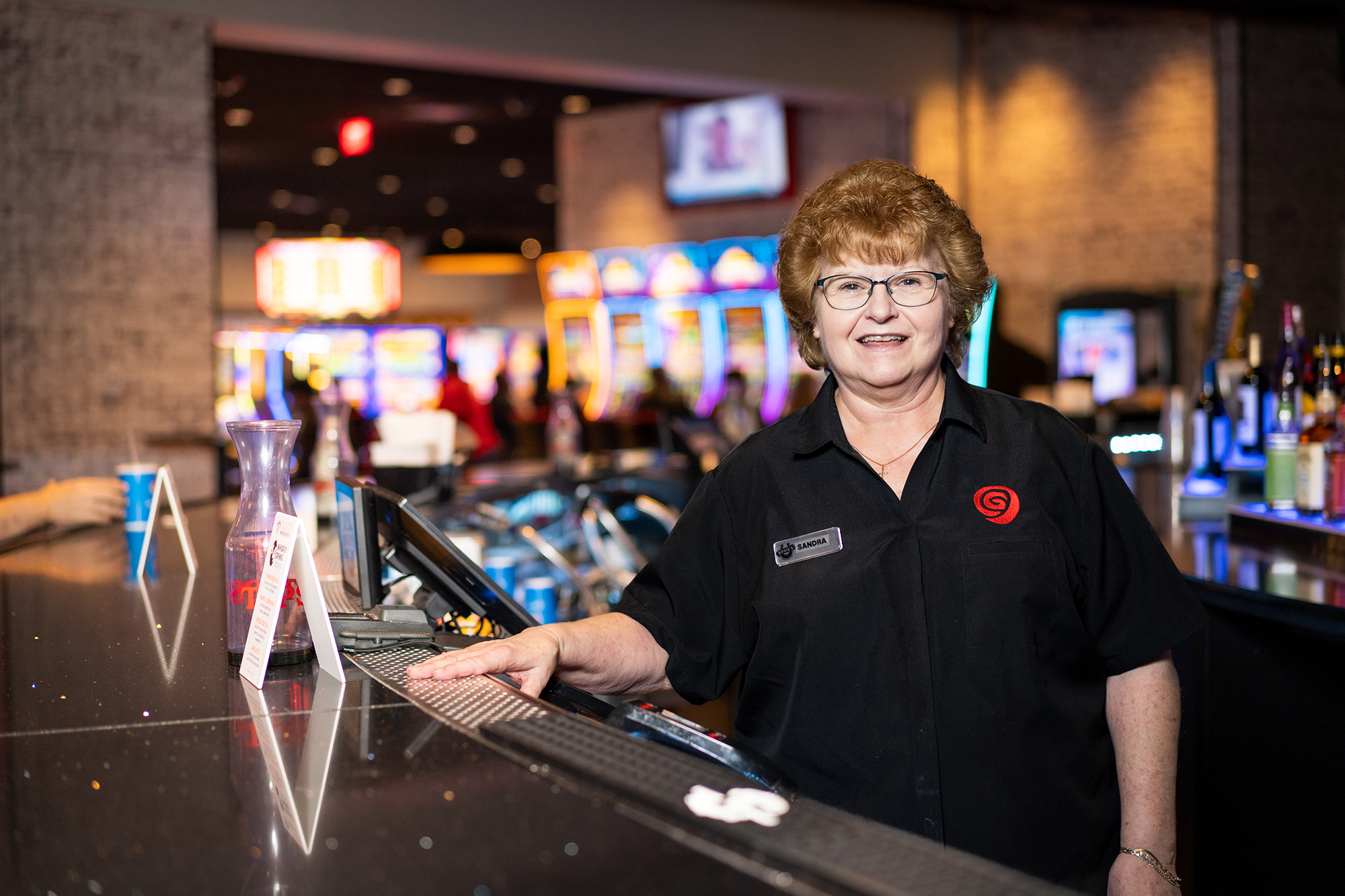 Bartender at Rosie's Gaming Emporium