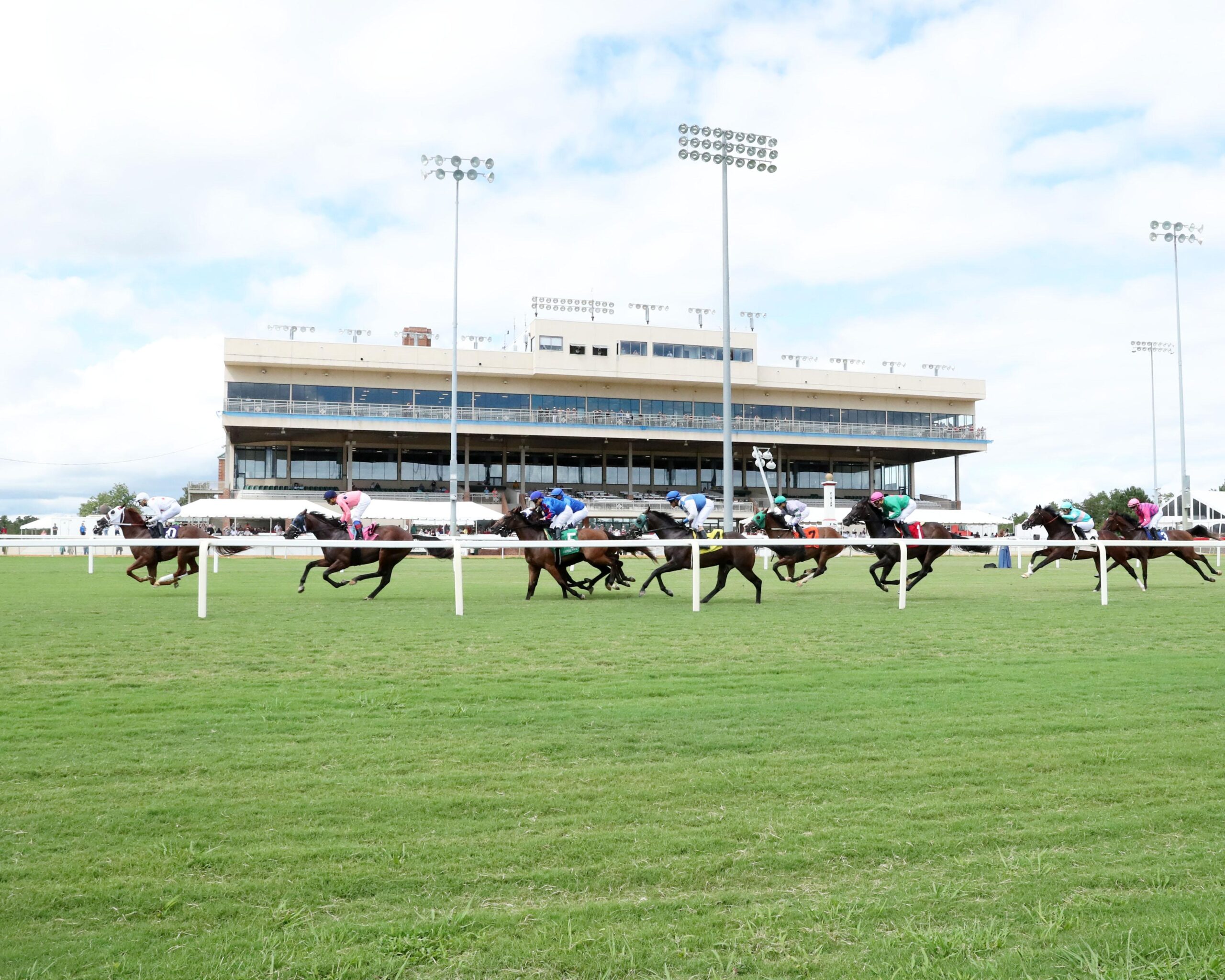 Turf racing at Colonial Downs. (Eclipse Sportswire)