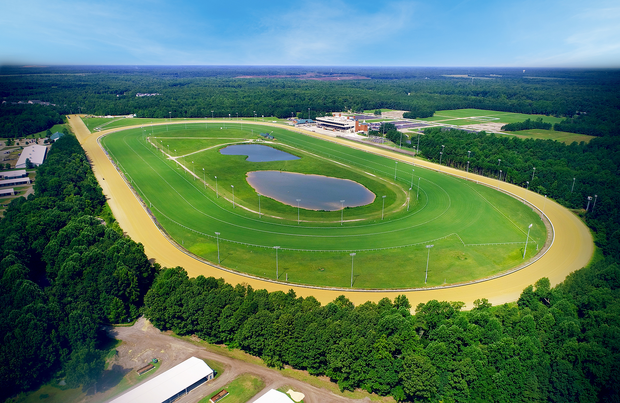 Turf track at Colonial Downs in New Kent, VA