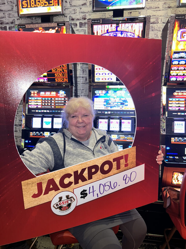 Connie $4,056.80 Triple Jackpot Gems Deluxe