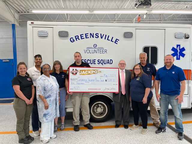 Greensville Volunteer Rescue Squad Donation