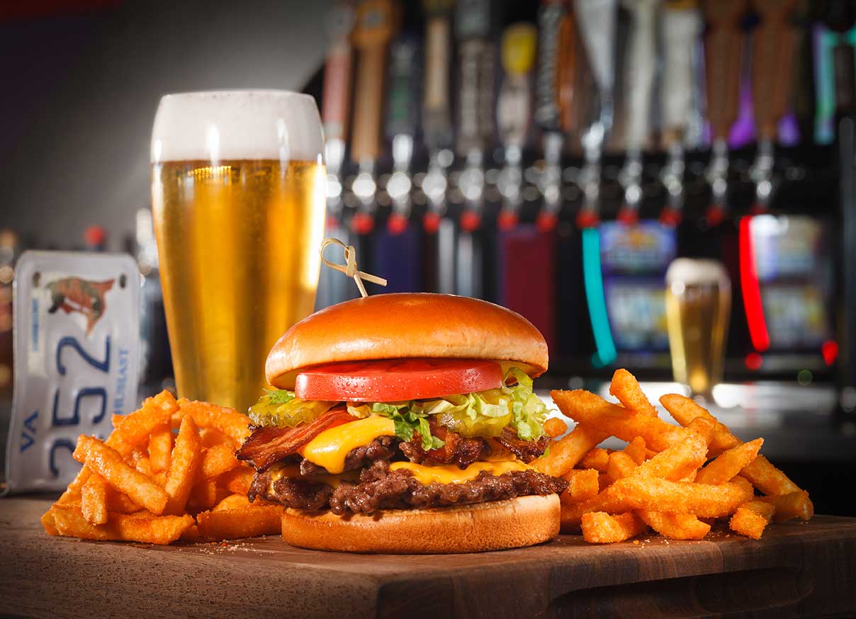 R Burger, Fries and Beer