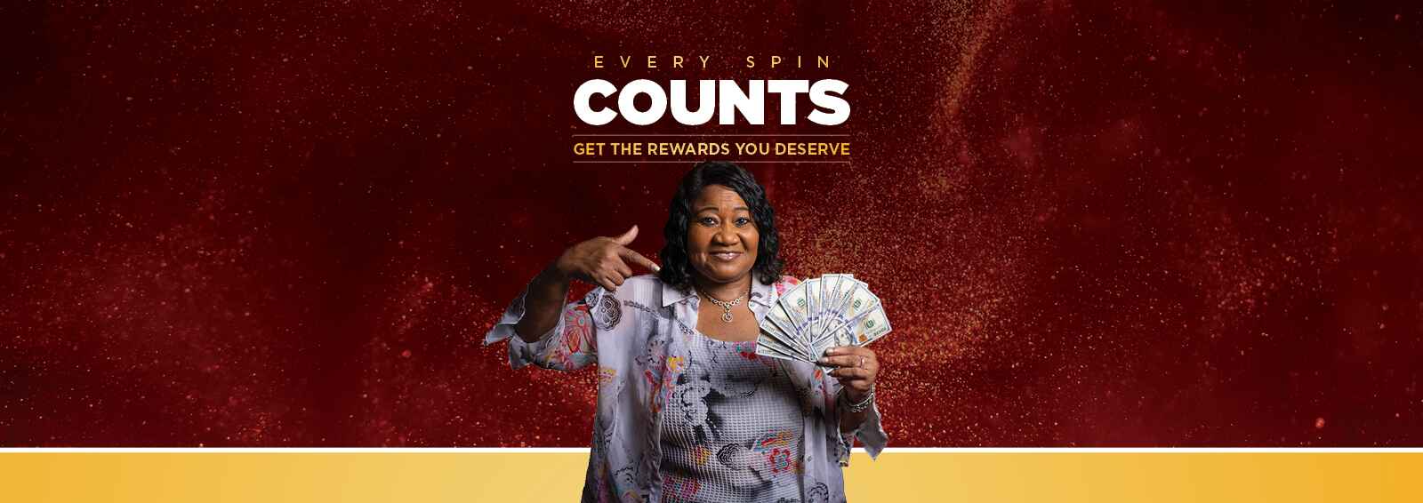 Every spin counts. Get the rewards you deserve