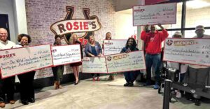 Rosie's Gives Back Donations