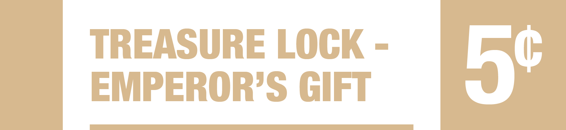 Treasure Lock - Emperor's Gift