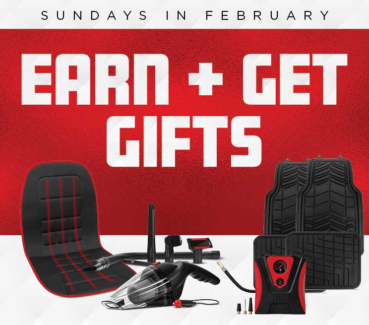 Sundays in February Earn + Get Gifts