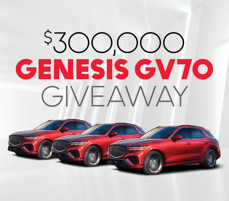 $300,000 Genesis GV70 Giveaway