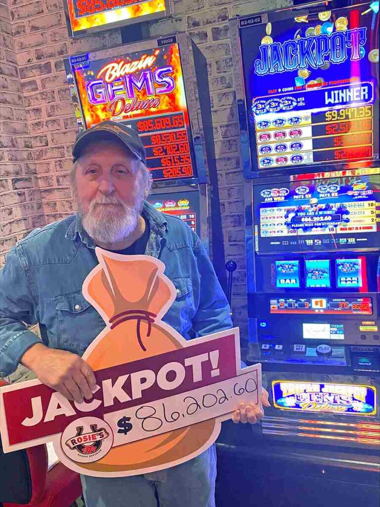 Elwood $86,202 Triple Jackpot Gems Deluxe