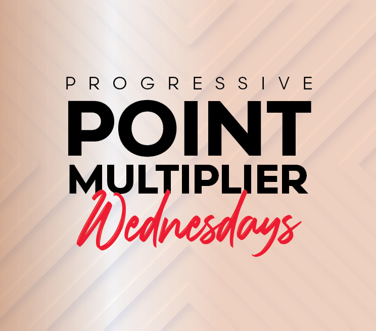 Progressive Point Multiplier Wednesdays