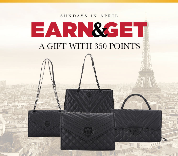 Sundays in April. Earn & get a gift with 350 points