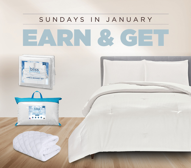 SUNDAYS IN JANUARY EARN & GET