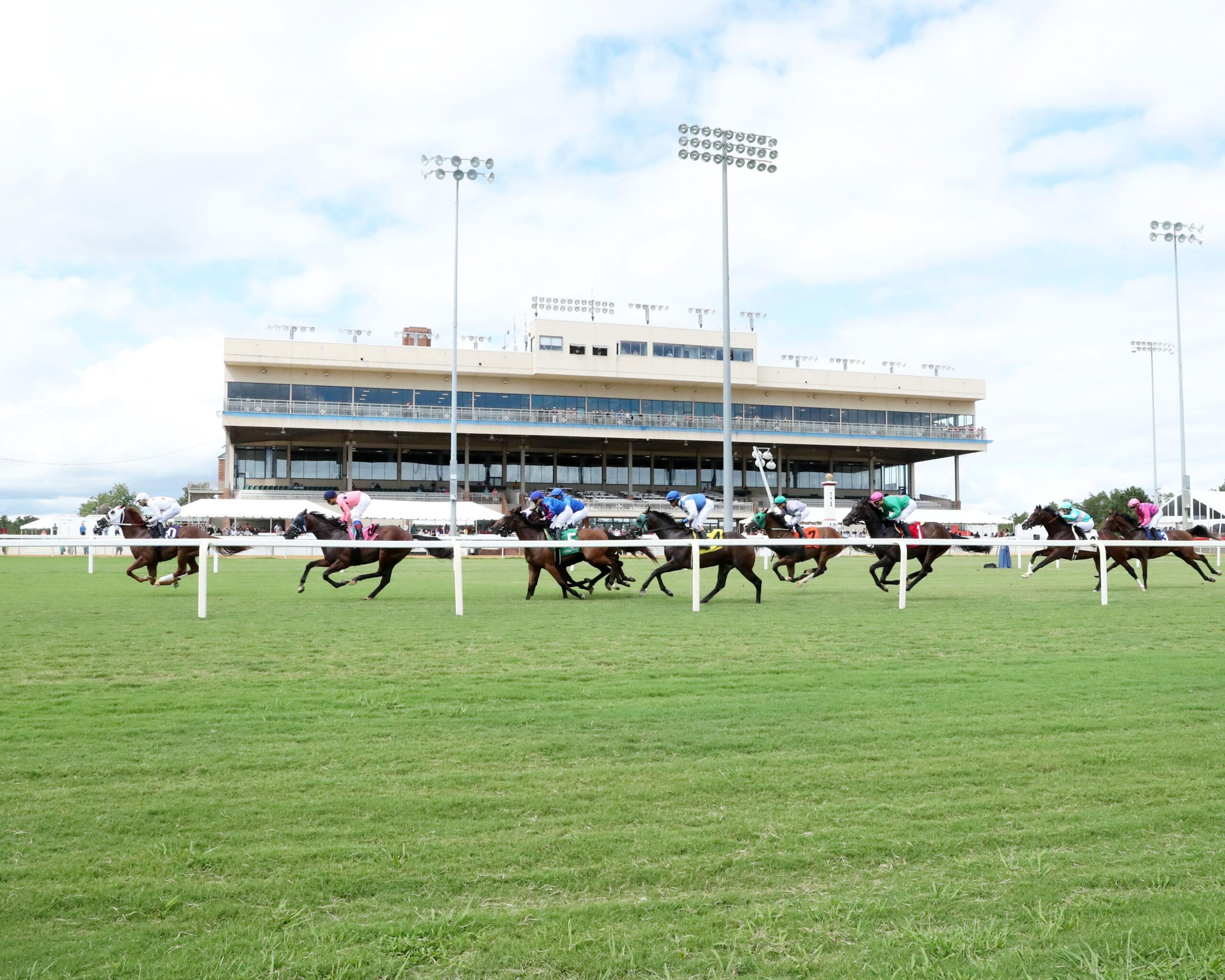 Turf racing at Colonial Downs. (Eclipse Sportswire)