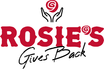 Rosie's Gives Back logo