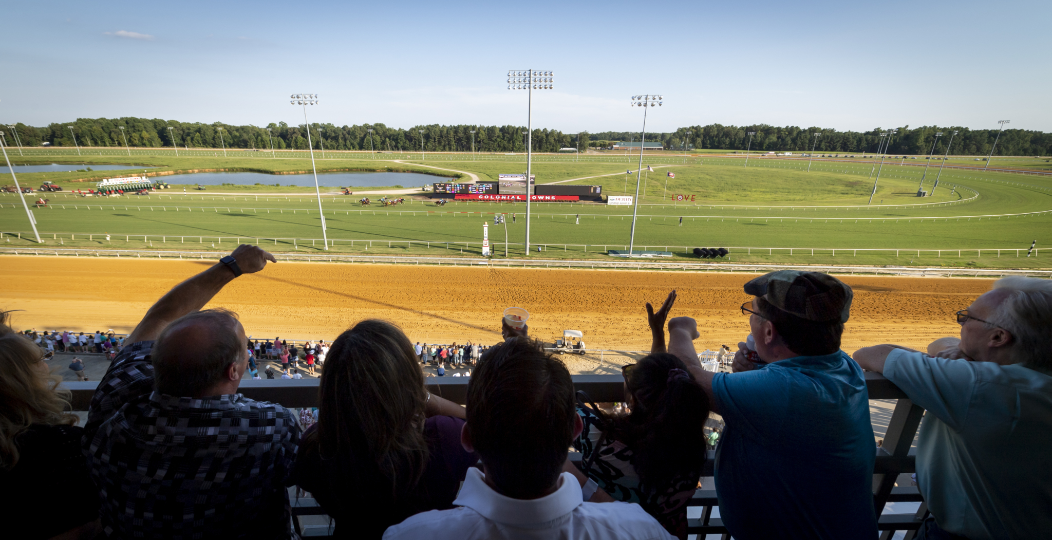 colonial downs from stands