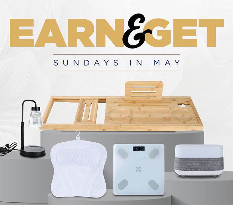 Earn & Get Sundays in May