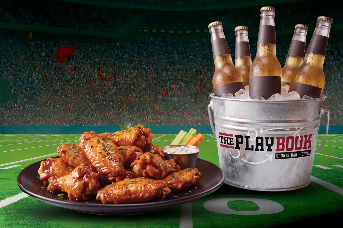 Wings and a bucket of beer